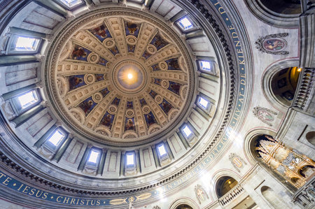 Frederiks Church dome in Copenhagen, Denmarkの写真素材