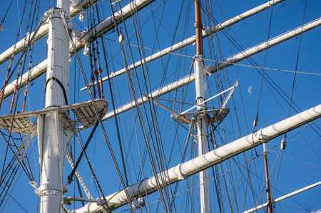 Boat masts in Turku, Finland