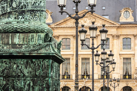 Column on the Vendome square in Paris, Franceの写真素材