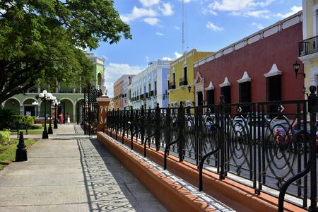 Campeche city square, in the Yucatan Peninsula