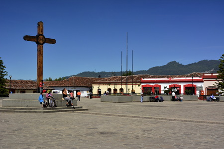 Details of the city of San Cristobal de Las Casas, in Chiapasのeditorial素材