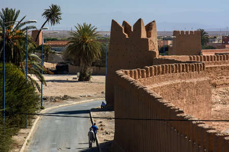 Details and landscapes of the wall city of Tiznit, in southern Morocco