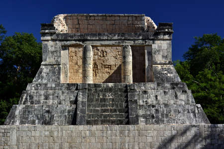 Landscapes and corners of the Mayan archaeological ruins of Chichen ItzÃ¡, in the state of YucatÃ¡n, in southeastern Mexicoの写真素材