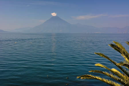 Landscapes and corners of the city of San Pedro La Laguna, on the shores of Lake AtitlÃ¡n, in southwestern Guatemalaの写真素材