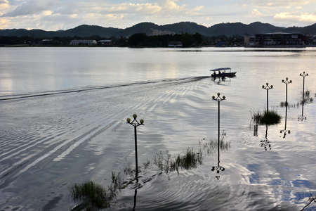 Nooks and landscapes of the island of Flores, in Lake PetÃ©n ItzÃ¡, in northern Guatemalaの写真素材