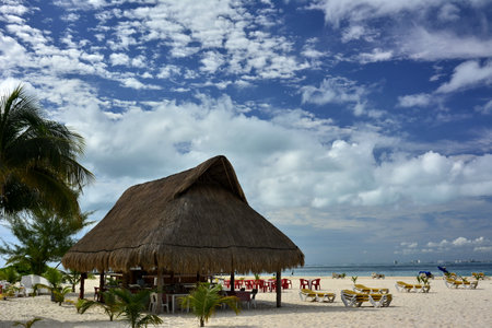 Landscapes and corners of Isla Mujeres, in the state of Quintana Roo, in the southeastern Caribbean of Mexicoのeditorial素材