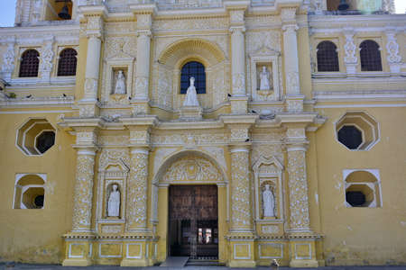 Landscapes and corners of the colonial city of Antigua, in southern Guatemalaの写真素材