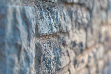 Uneven rocks in selective focusの写真素材