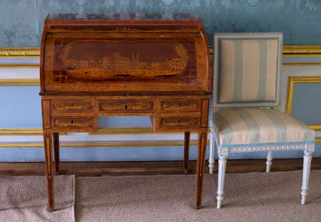 Desk for writing materials, business papers and letters, Italy, ser. XVIII centuryの写真素材