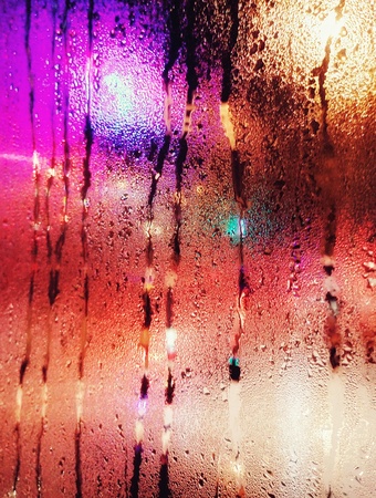 Rainy nightの写真素材