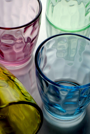 Colored glassの写真素材