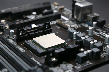 Installed in the motherboard of the computer's central processing unit CPU