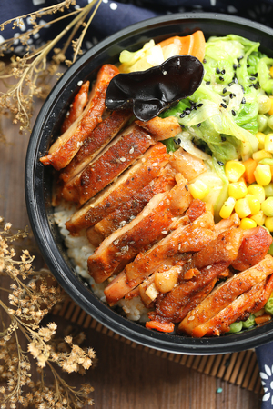 Chicken riceの写真素材