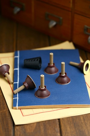Chinese medicine moxibustion therapyの写真素材