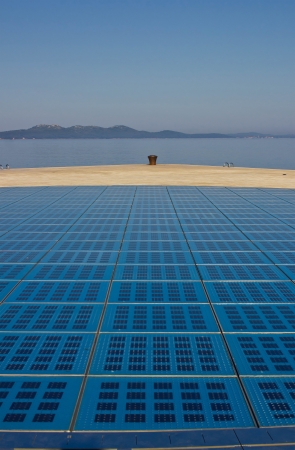 Greetings to the sun Zadar installation, Dalmatia, Croatiaの写真素材