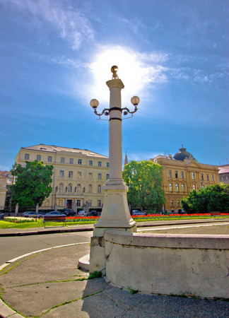 Capital of Croatia Zagreb Tito squareのeditorial素材