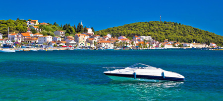 Rogoznica turquoise coast tourist destination in Dalmatia, Croatiaの写真素材