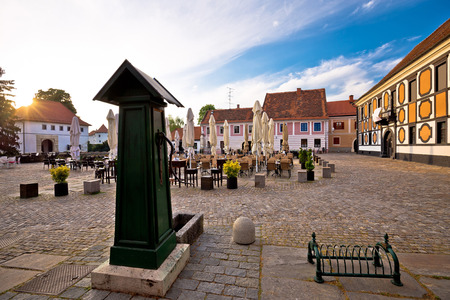 Baroque town of Varazdin old square, region of Zagorje, Croatia