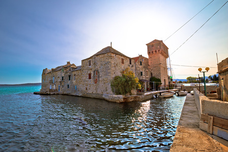 Kastel Gomilica old town on the sea near Split, Dalmatia region of Croatiaのeditorial素材