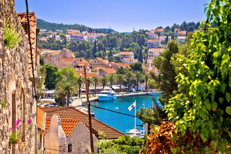 Town of Cavtat waterfront view, south Dalmatia, Croatiaの写真素材
