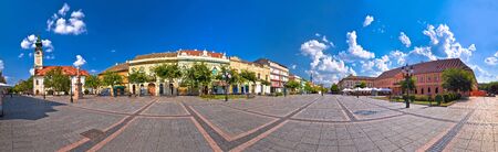 Town of Sombor square and architecture panoramic view, Vojvodina region of Serbiaの写真素材