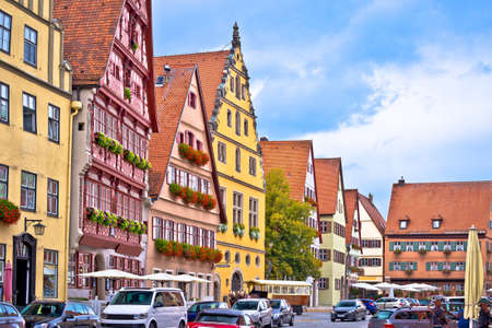 Ansbach. Old town of Ansbach picturesque street view, Bavaria region of Germanyのeditorial素材