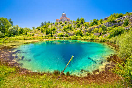Brodarica village on Adriatic sea, Sibenik archipelago of Dalmatia, Croatiaの写真素材