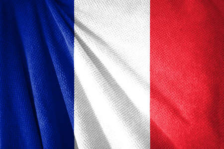 French flag towel surface view, Franceの写真素材