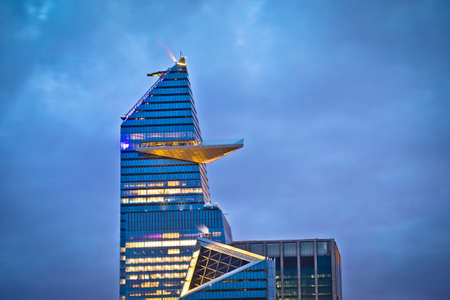 New York City Hudson Yards futuristic architecture view, United States of America
