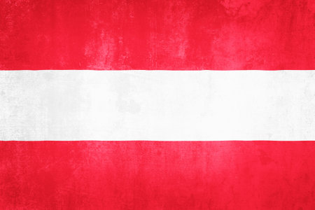 Grunge illustration of Austria flag, concept of Austriaの写真素材