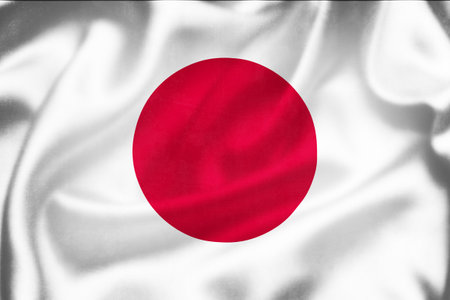 Grunge 3D illustration of Japan flag, concept of Japan