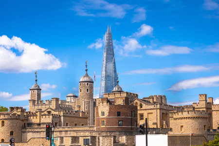 London historic and new architecture view, capital of United Kingdomのeditorial素材