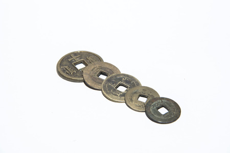 ancient chinese coinsの写真素材