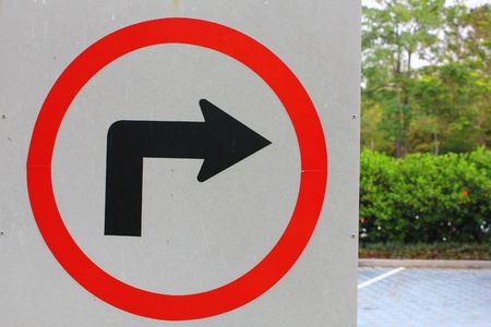 Turn right.の写真素材