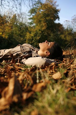 Women Automnの写真素材