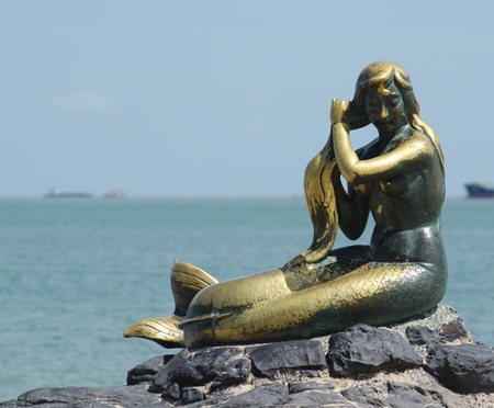 Golden Mermaidの写真素材