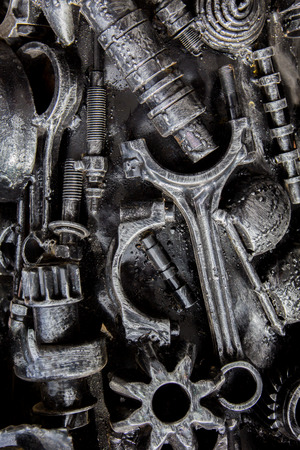 Art From Scrap Metal Soft focusの写真素材