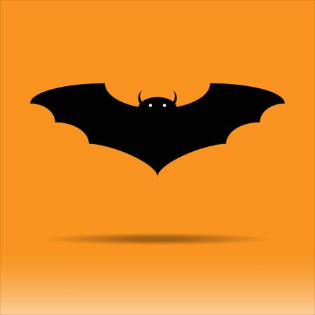 A bat Icon in halloween vector illustrationのイラスト素材