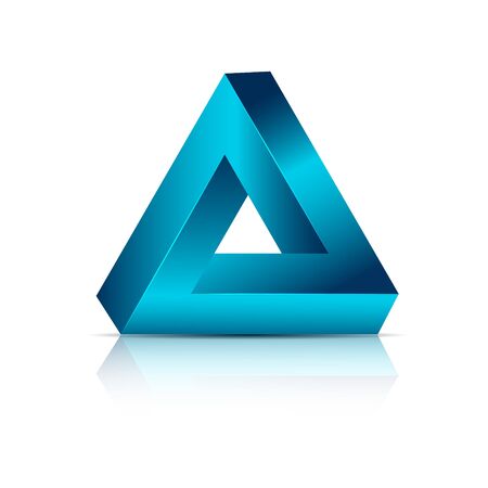 Loop triangle blue steel colorのイラスト素材