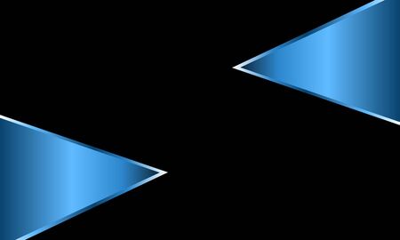 Blue metallic triangle shape backgroundのイラスト素材