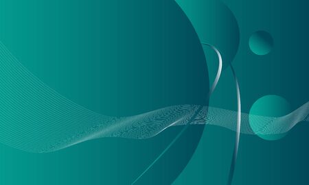 abstract green circle cover with textのイラスト素材