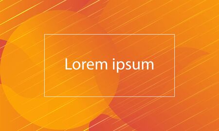 abstract orange circle shape designのイラスト素材