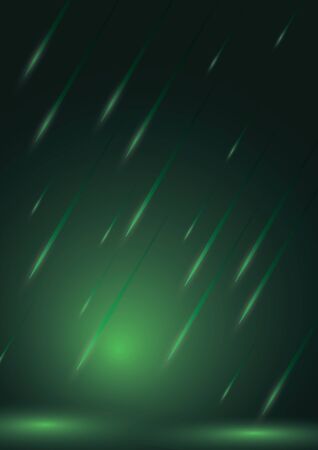 green star fall with green hi light backgroundのイラスト素材