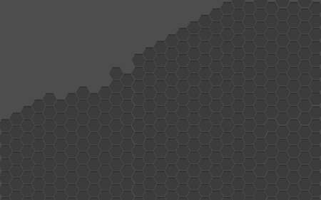 half hexagon surface background vectorのイラスト素材