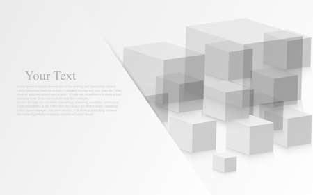3d cube simple structure cover designのイラスト素材