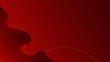 red abstract overlay curve and blank space elements background