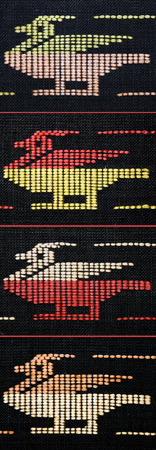 Woven hanacrafted ducks