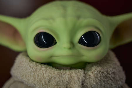 April, 2021: The Child, Grogu or baby Yoda, fictional character from the TV series The Mandalorianのeditorial素材