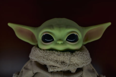 April, 2021: The Child, Grogu or baby Yoda, fictional character from the TV series The Mandalorianのeditorial素材