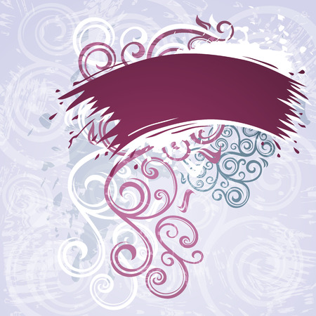 Floral grunge illustrationのイラスト素材